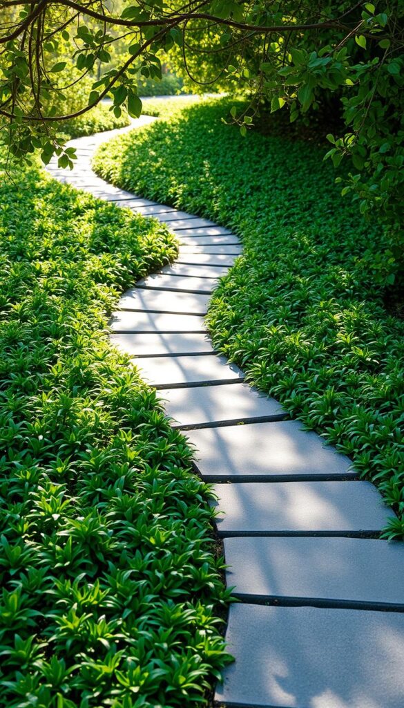 ground cover plants walkway