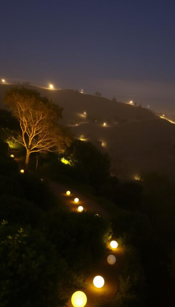 hillside landscape lighting