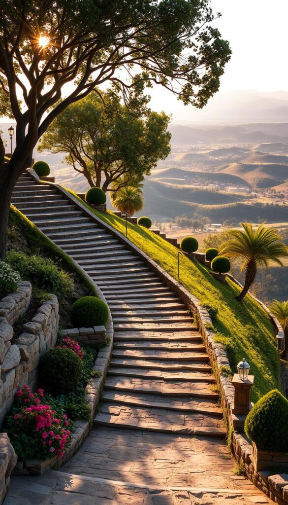 hillside stair design