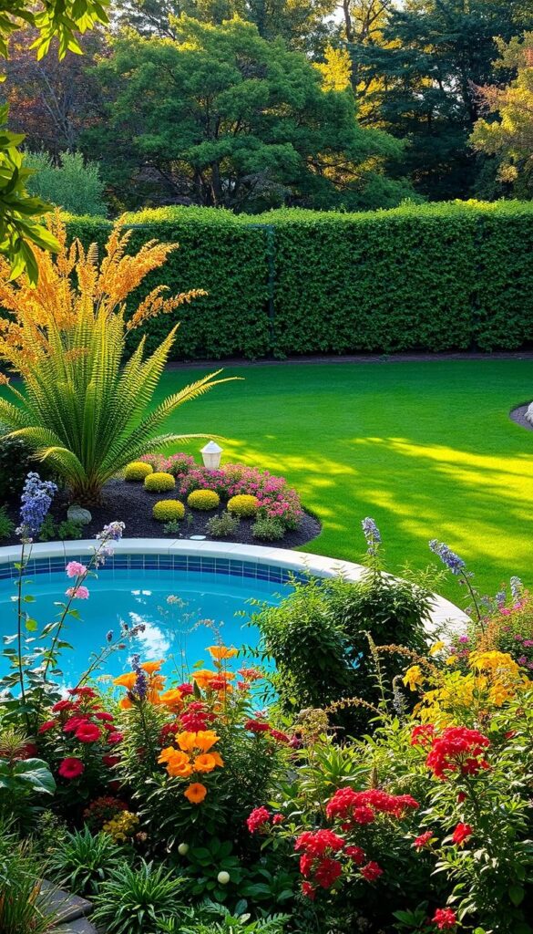 seasonal pool landscaping